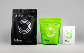 Bulk Powders運動營養補充劑 活力綠色品牌的設計美學